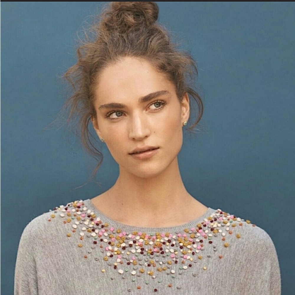 EUC Anthropologie confetti sweater L